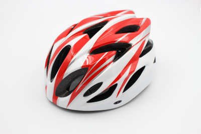 Integrated Helmet red and white
