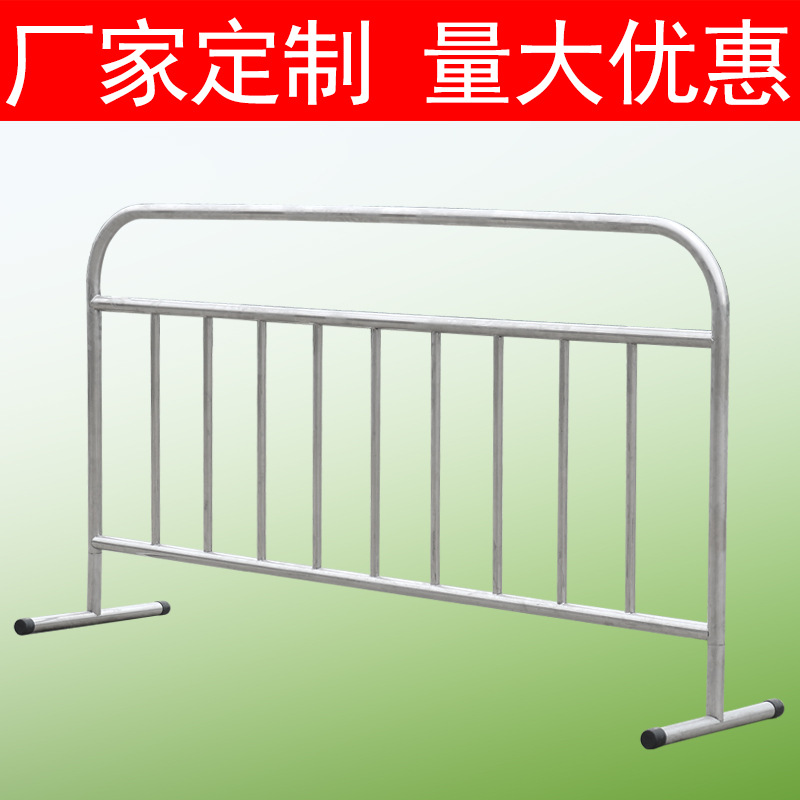 不锈钢铁马交通护栏学校单位门口临时隔栏可移动拒马防冲撞路障