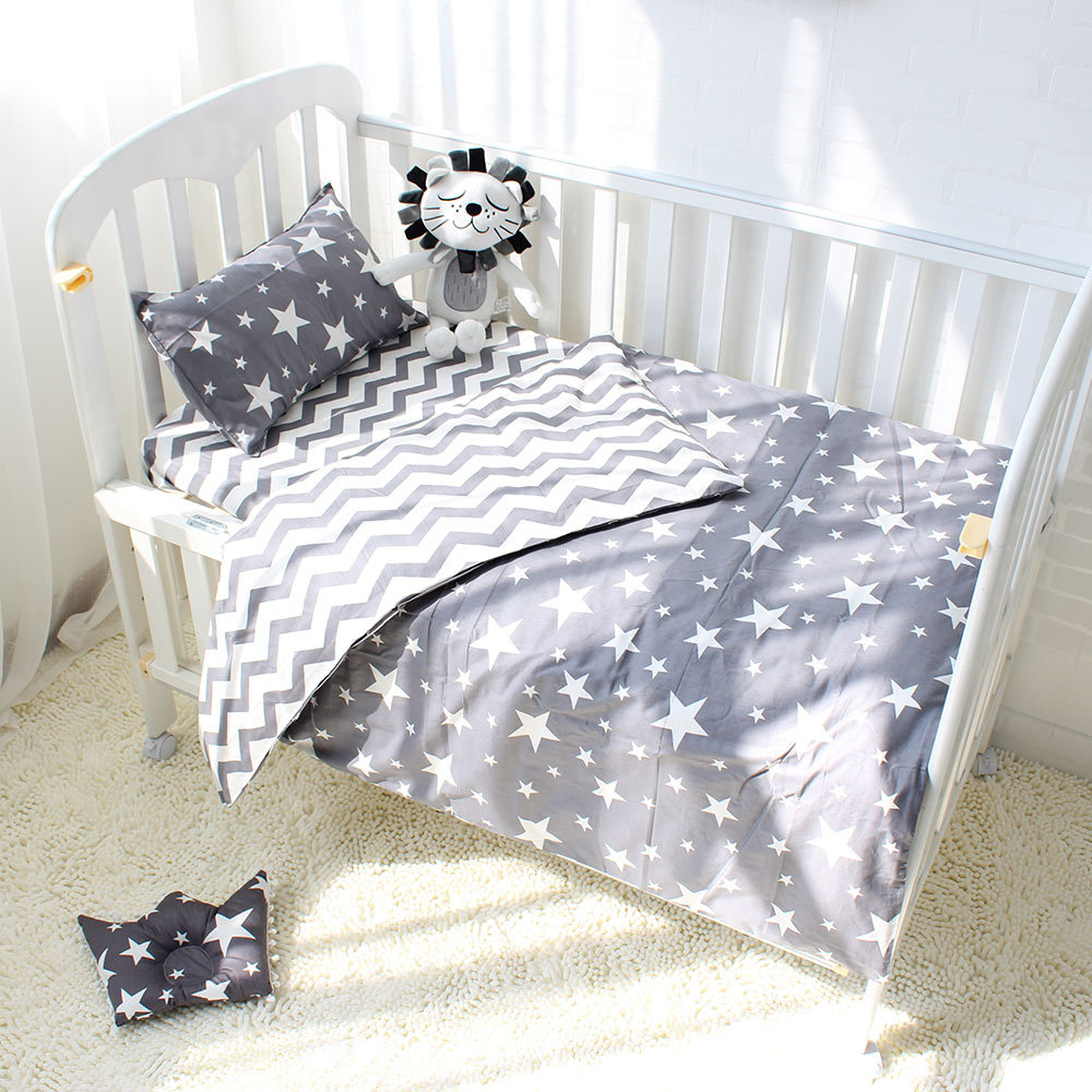 Baby Bedding Three-piece Quilt Cover Sheet Pillowcase AliExpress Hot Selling Cotton Bedding Set