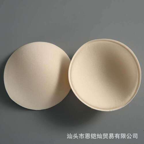 Bra sponge insert sponge chest pad sports anti-exposure cotton sweat-absorbent pad foreign trade manufacturer round triangle pad