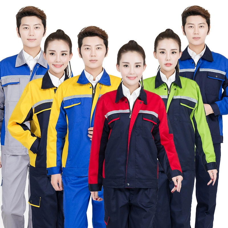 Весна и осень 2019 комбинезоны с длинными рукавами костюм Светоотражающие комбинезоны индивидуальный логотип предприятия Охрана труда одежда фабрика изготовление на заказ одежды