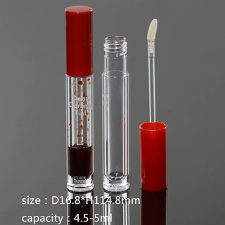 品质4.5ml唇釉管染唇液唇彩管PETG16.8m包材透明刷杆圆形胶水瓶子