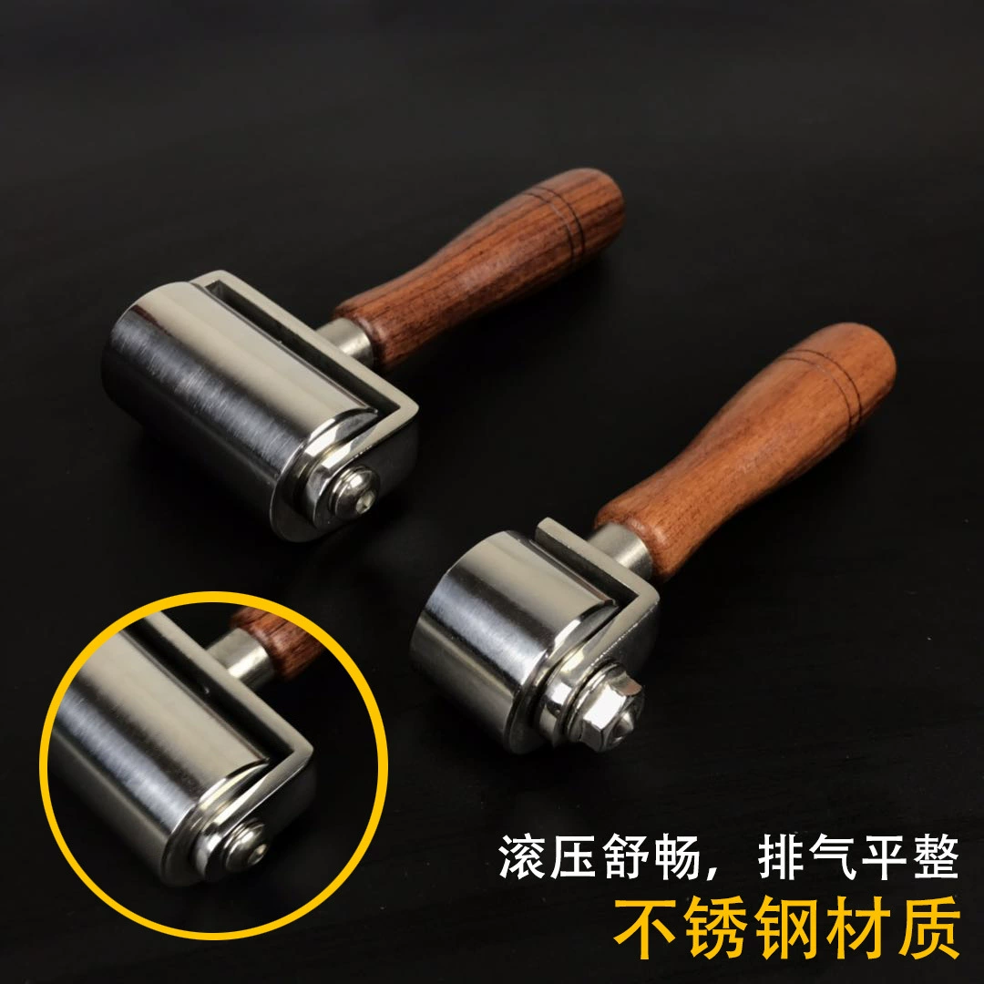 DIY ручной кожевенный инструмент нержавеющая стальная роликовая машинка, клей для кожи, наклейка, упаковка по комплекту, индивидуальная упаковка