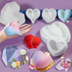 三信 愛心硅膠心慕斯蛋糕模具diy手工尖角愛心巧克力蛋糕烘焙用具