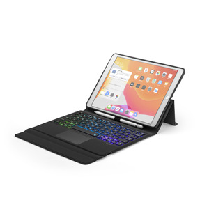 现货iPadPro11寸10.9寸平板电脑通用360度旋转带触摸背光蓝牙键盘详情9