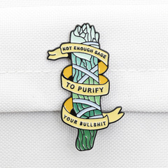 歐美新款朋克風系列 抽象海草同人 不要說廢話 創意合金滴油胸針