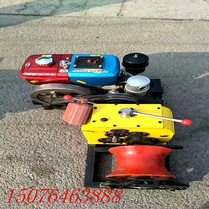 电力机动绞磨3吨 5吨柴油机绞磨 牵引绞磨8T 拖拉机绞磨机