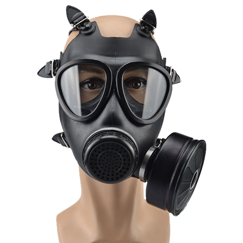 MFJ05型防毒面罩武装部氯丁胶防毒面具 全脸呼吸式防护具