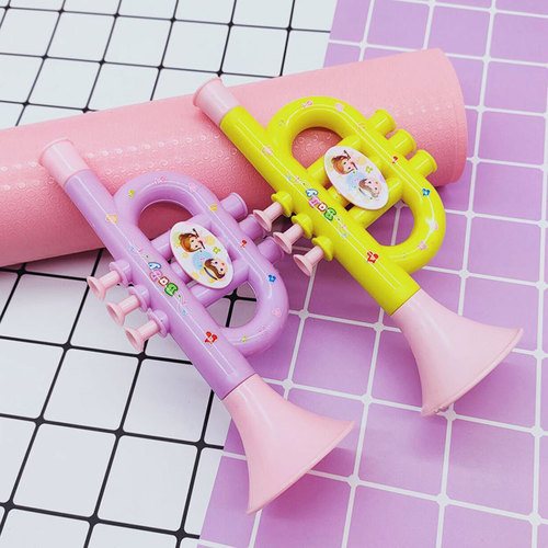 Blowable music toy trumpet plastic BB educational early education children's trumpet toy wind instrument baby