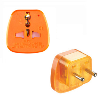 （仅供出口）4.8mm欧洲 欧盟国家电源转换插头 防雷击转换器