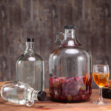 家用空瓶2/10斤装加州红酒瓶葡萄酒瓶密封玻璃瓶青梅泡酒自酿瓶