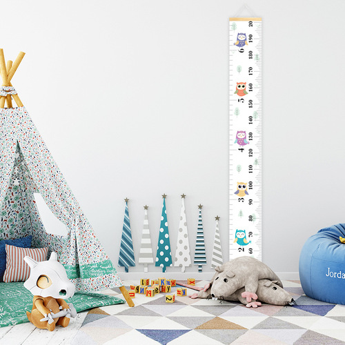 Cross-border best-selling children's height stickers cartoon animal measuring ruler removable artifact measurement Growth Chart