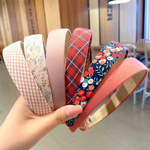 Forest style small fresh pastoral style hairband Morandi color small floral headband hairpin retro French romantic hair accessories