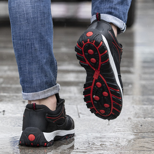 Manufacturer wholesale labor protection shoes for men, anti-smash, anti-puncture, wear-resistant rubber outsole, comfortable, wear-resistant, non-slip work shoes