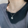 South Korean goods, necklace, retro chain, silver 925 sample