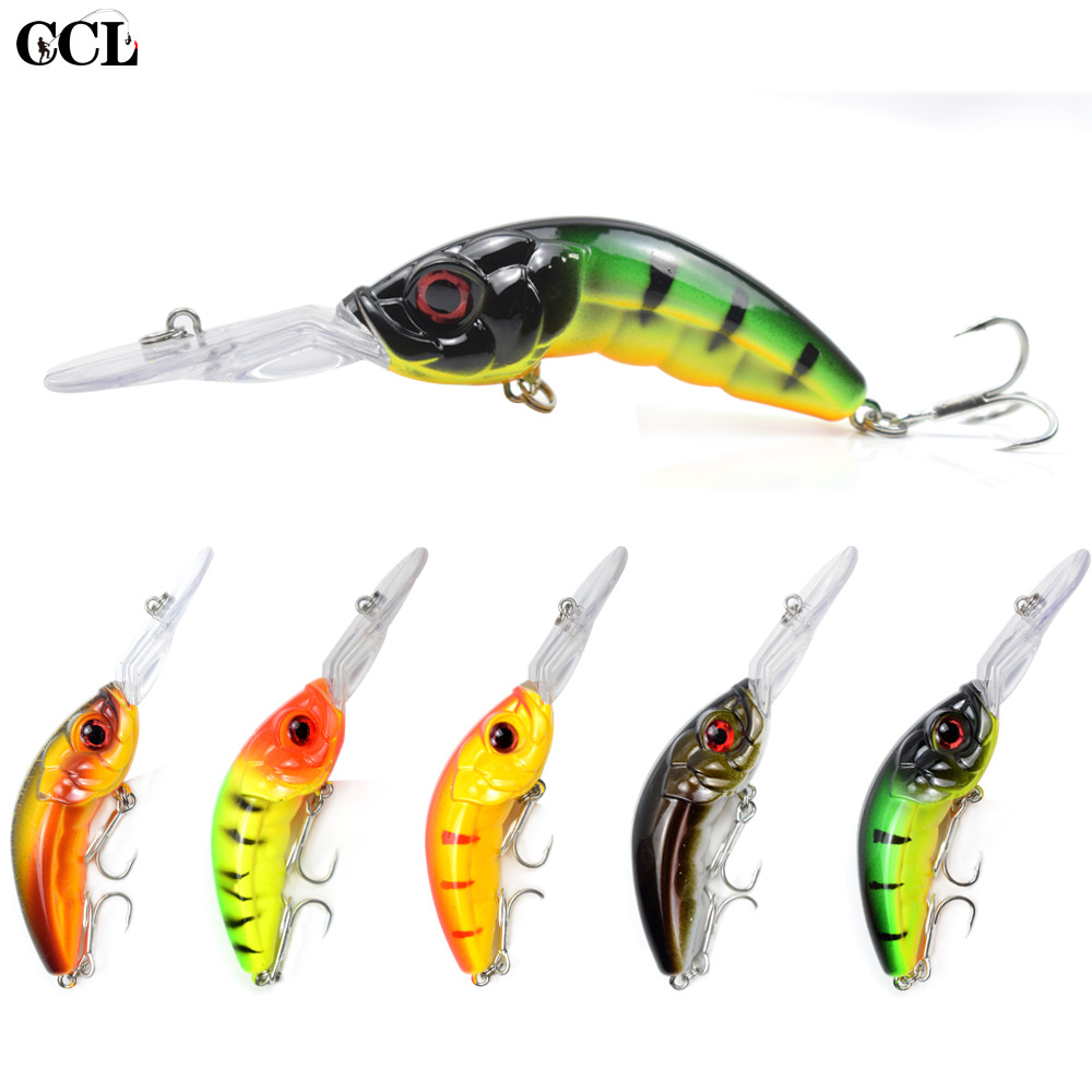 Small Shallow Diving Crankbaits Hard Plastic Minnow Baits Fresh Water Bass Swimbait Tackle Gear