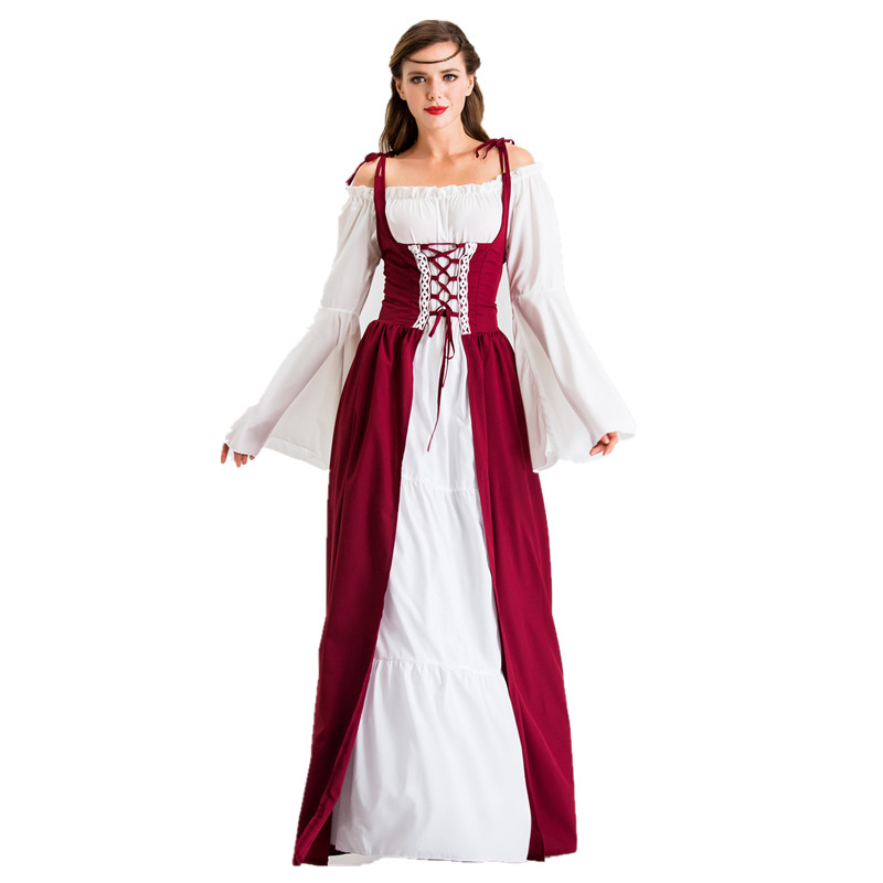 Halloween cosplay costume medieval Renaissance dress nihaostyles wholesale halloween costumes NSQHM80983