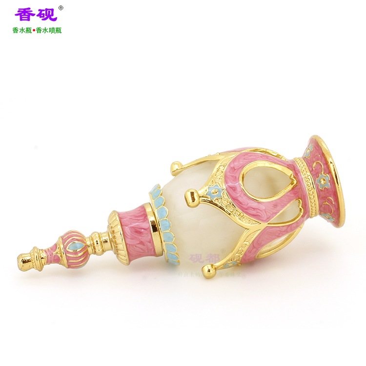 香砚25ml皇冠款粉红色香水瓶摆件3.jpg
