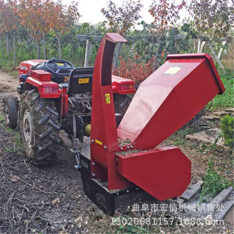 批发汽油树枝粉碎机 移动式户外木材边角料破碎机 木头粉碎机