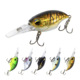 Micro Square Bill Crankbait Lure For Bass Trout Walleye Saltwater Freshwater Fishing