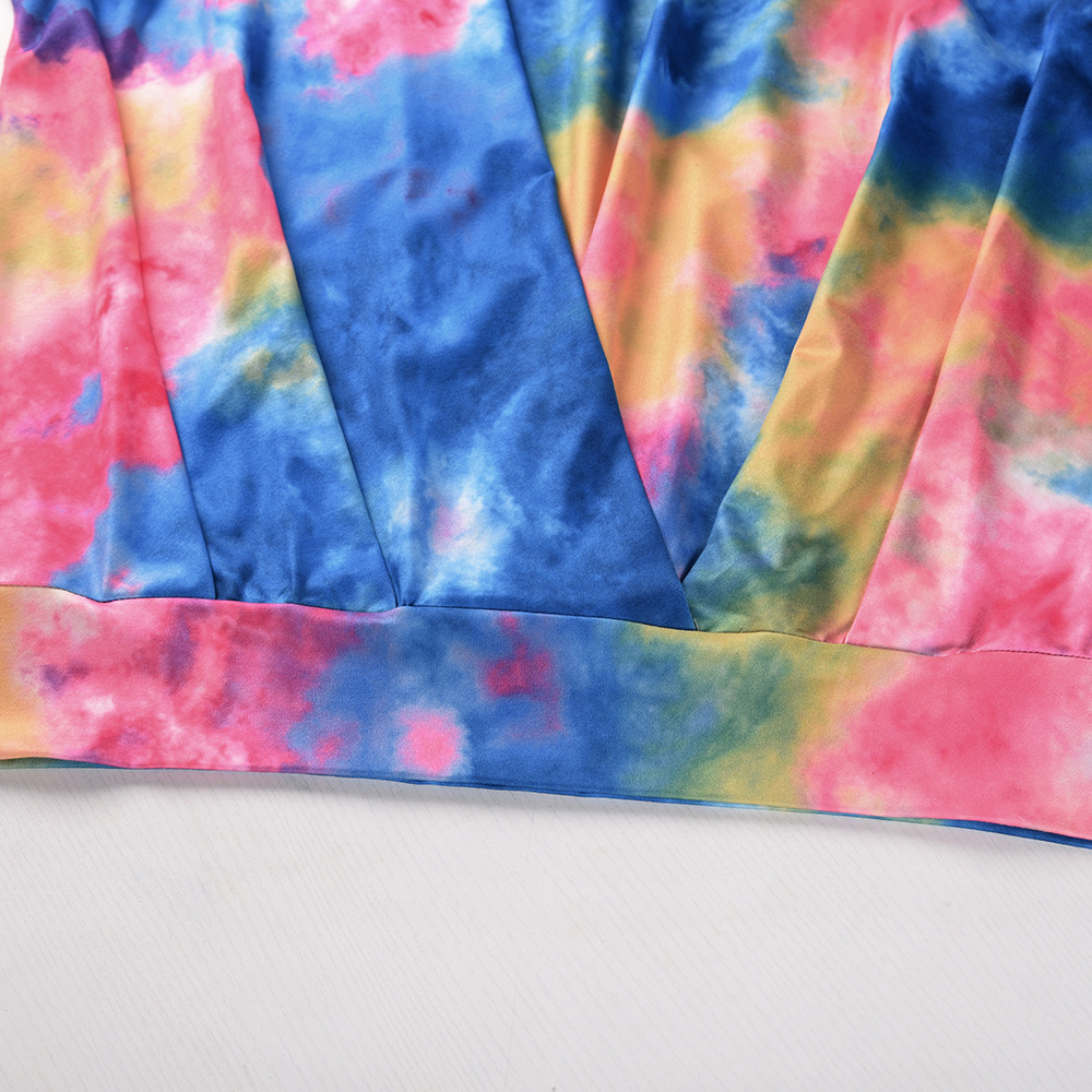 Nihaostyle Clothing Wholesale new long-sleeved tie-dye top NSHYG66731