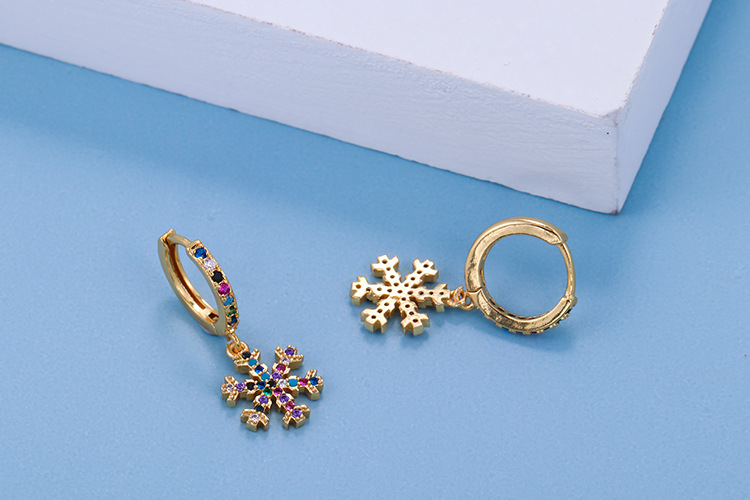 10g Weight Zircon Inlay Material Earrings Classification Housewarming, Anniversary, Business, Wedding, Travel, Birthday, Festival Occasion Copper Material Geometric Pattern Women'S Gender Plating Design Fashion Style Copper Plating Geometric Zircon 39