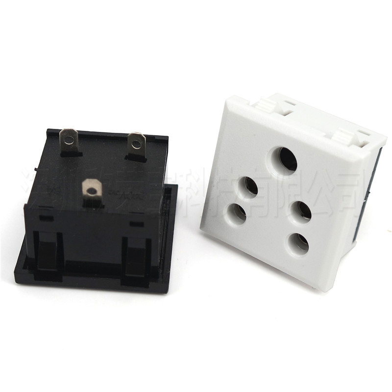 五圆孔小南非插座印度卡入式自接线电源插座/逆变器/稳压器插座