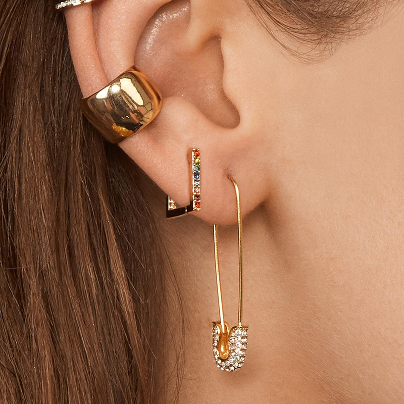 Vente Chaude Mode Simple Style Multicolore Boucles D&#39;oreilles En Gros Nihaojewelry display picture 1