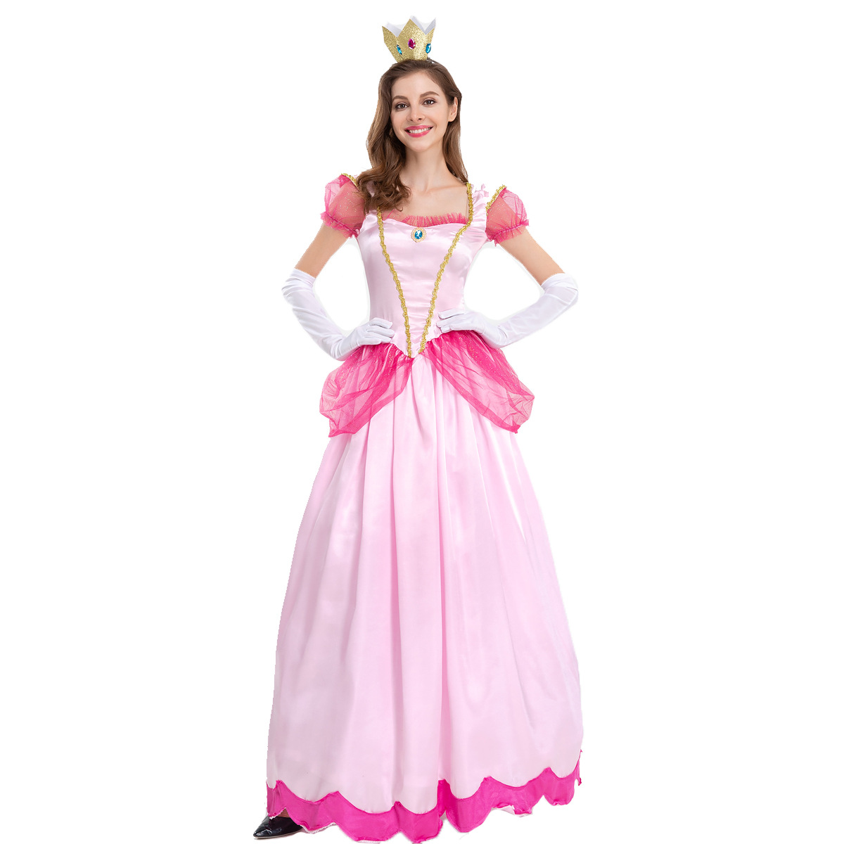 Super Mary Collection Castle Princess Costume S-XL Halloween Cosplay Brigitte Princess Costume