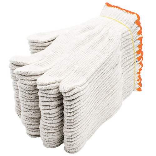 Cotton gauze gloves construction thickened wear-resistant labor protection gloves work site work gardening line gloves