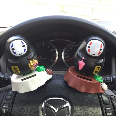Cartoon Solar Car Doll | Car ornaments