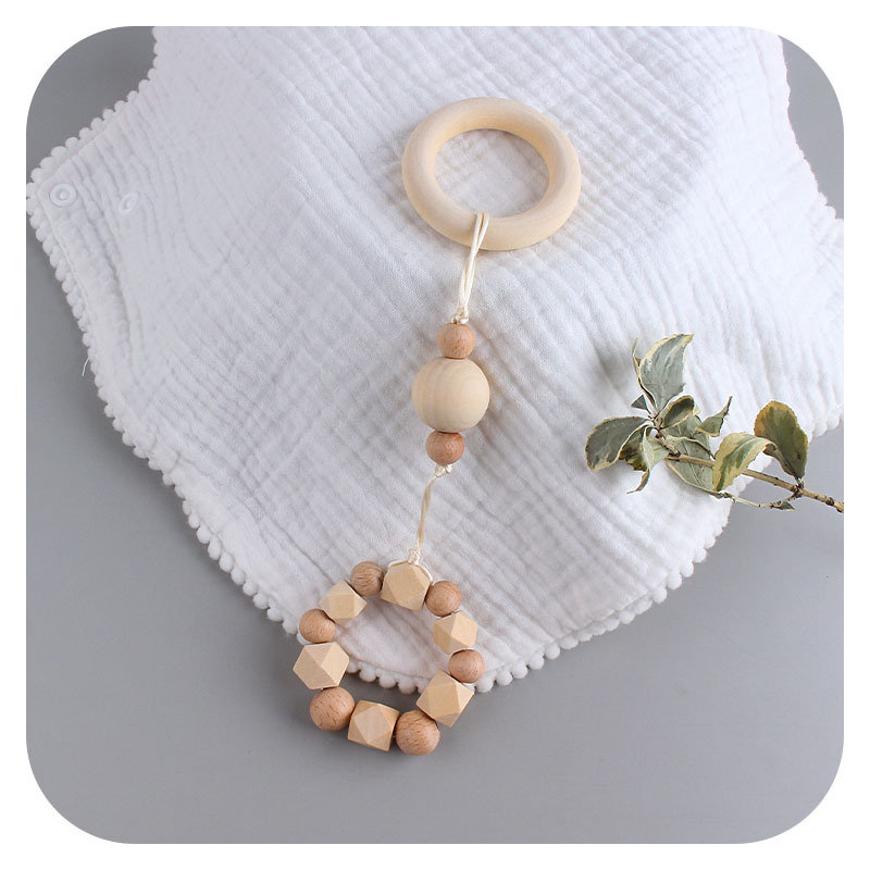 DIY bebé creativo algodón cuerda tejida molar juguetes nuevo natural de haya algodón hilo mordedor decoraciones de la habitación de los niños