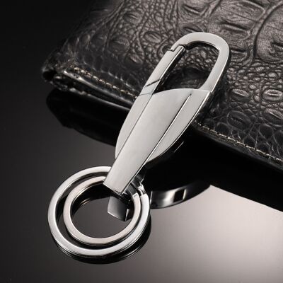 Manufactor Direct selling customized business affairs Promotion advertisement gift Boutique Kirsite Key buckle Leatherwear man Key buckle