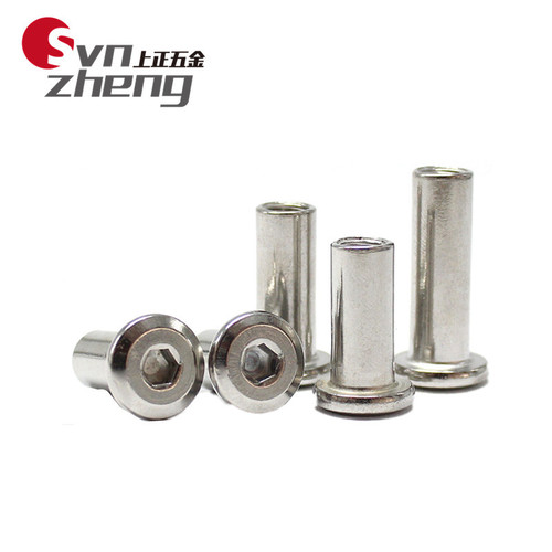304 stainless steel splint nut beveled inner hexagonal furniture nut combination locking nut M3M4M5M6M8M10