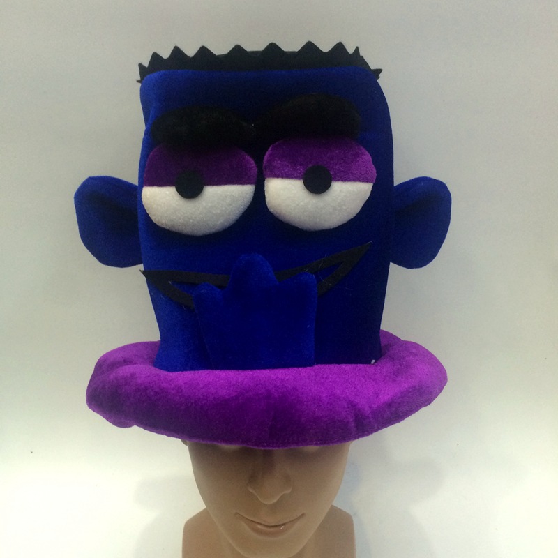 Monster Big-eyed Monster mocks you hat Flat-headed monster hat custom-made foreign trade export Shrek soft hat wholesale detail image 4