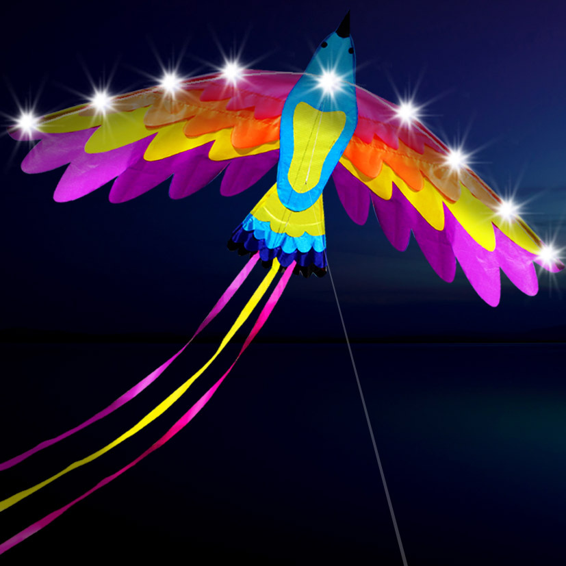 Weifang kite New Glow LED Colorful adult children large Wire wheel