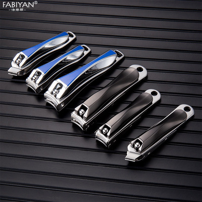 不鏽鋼防飛濺指甲刀大號指甲剪指甲鉗死皮剪可印刷logo修甲工具鉗