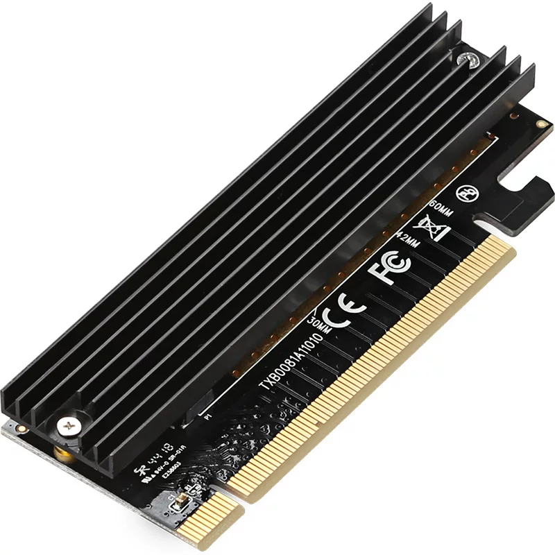 Плата-удлинитель M.2 к PCIe3.0 для компьютера, высокоскоростное расширение x16, твердотельный накопитель NVMe
