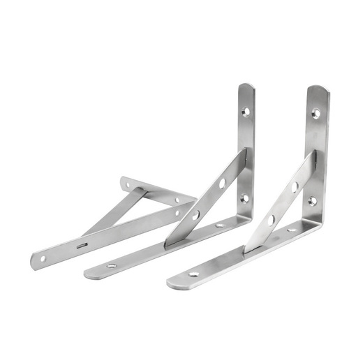 Left Steel Thickened Stainless Steel Triangular Bracket Welded Laminated Bracket Removable Wooden Board Bracket Microwave Oven Bracket