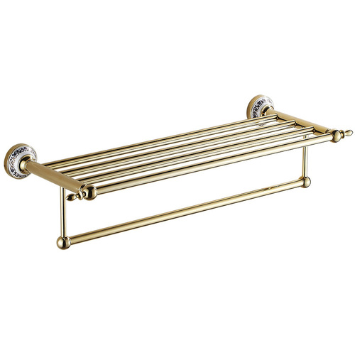 No punching towel rack storage rack wall hanging bathroom stainless steel gold bathroom towel rack bathroom hardware pendant