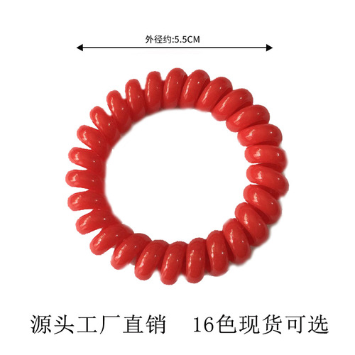 Phone cord hair band, Korean style cute rubber band hair accessory, mermaid headband, macaron, simple girl's headband