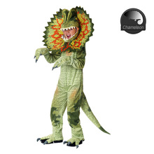 萬聖節兒童演出服侏羅紀世界三角龍cosplay可愛恐龍動物扮演服裝
