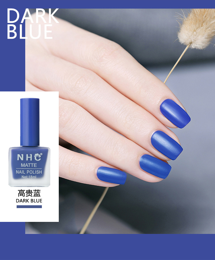 跨境油性磨砂指甲油 哑光不可撕拉 快干亮甲油 matte nail polish详情17