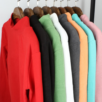 淘宝拼多多货源男士高领纯色打底衫长袖秋冬季针织衫批发定制|ms