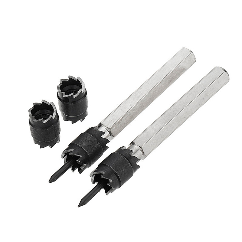 Juego de 13 piezas de soldadura por puntos traje de perforación taladro de mano eliminación de punto de soldadura herramienta abridor de agujero de metal al por mayor mango hexagonal perforación