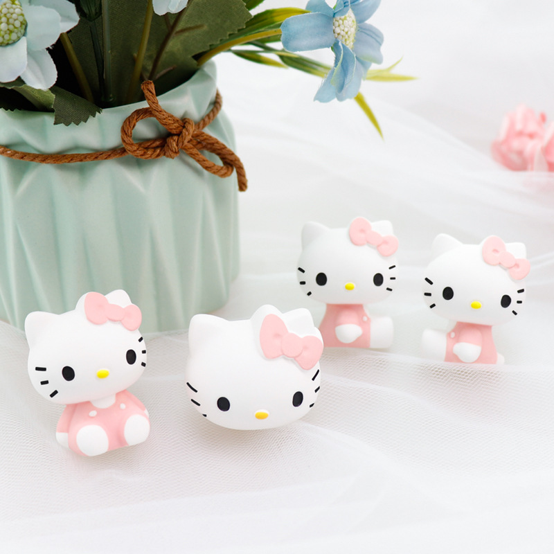 卡通创意可爱凯蒂猫硅胶模具手工diy材料香薰车载装饰KT猫扩香石