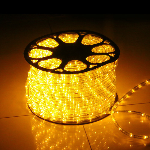 Manufacturer rainbow tube led round two-wire string lights with colored lights outdoor waterproof lighting festival neon lights flexible