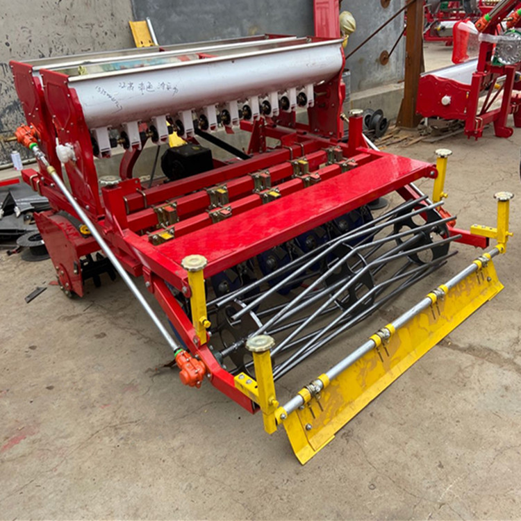 农用播种机四轮牵引式免耕机小麦旋播机 多行悬浮式小麦播种机