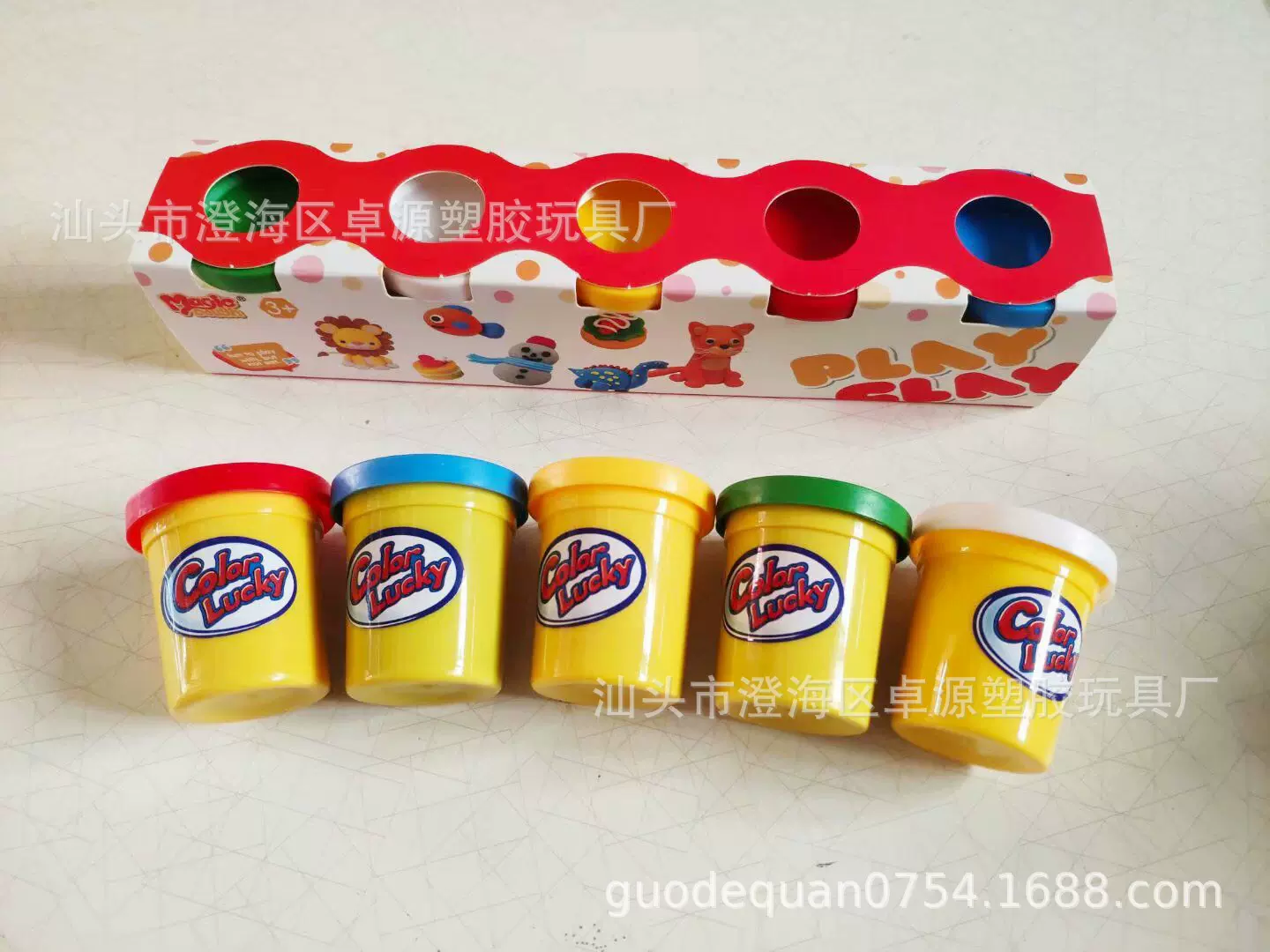 儿童过家家益智玩具DIY手工模型泥工 瓶装彩泥