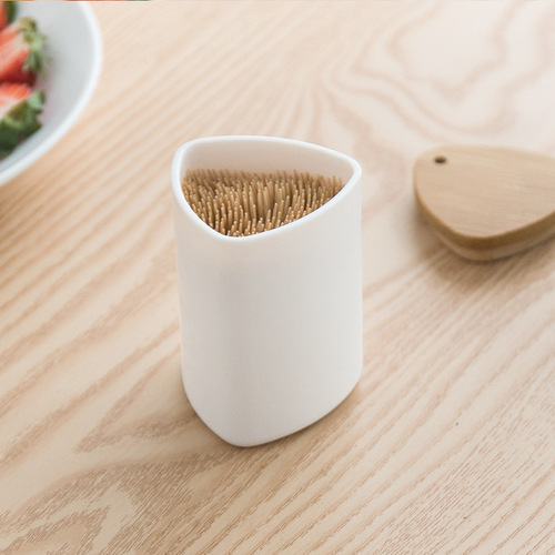 Nachuan Nanzhu toothpick holder, dining table toothpick jar, toothpick storage box, simple pure white toothpick bottle for home hotel